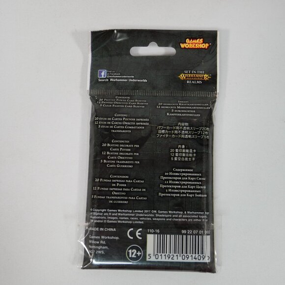 Warhammer Underworlds Shadespire Garreks Reavers Sleeves 37 Ct Size 63x88mm NIB - Picture 2 of 2
